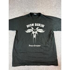 Skew Siskin Rock Band Peace Breaker T Shirt Mens XL Black Metal In Your Face